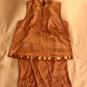 Beautiful Embroidered Copper Cabernet Pajamas